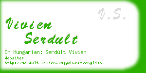 vivien serdult business card