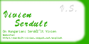 vivien serdult business card